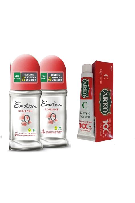 Emotion Romance Roll On Emotion 2 X 50ml 100 Yıl Özel Seri Arko Yağlı