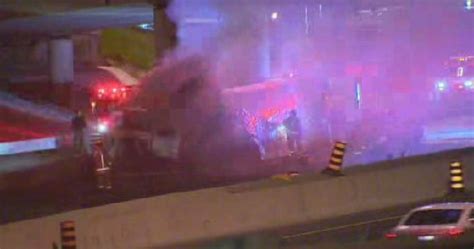 Westbound Hwy 401 In Mississauga Partially Reopens After Truck Fire