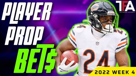 Week 4 Nfl Player Prop Bets Youtube