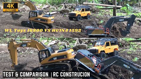 WLTOYS 16800 VS HUINA 1592 Strength Test Tug Of War Test Comparison