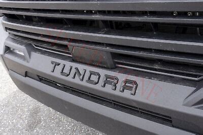 MATTE BLACK EMBLEM Compatible TOYOTA 2022 2023 TUNDRA Front Grill