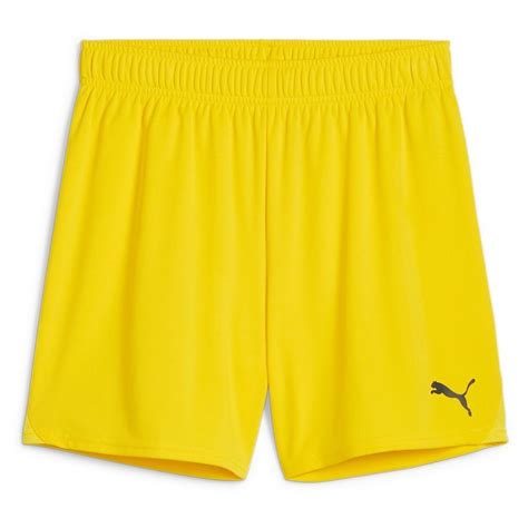 TeamGOAL Shorts Wmns Faster Yellow PUMA Black Unisportstore