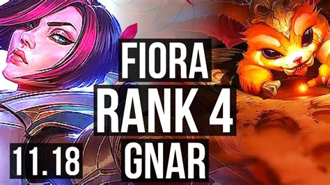 Fiora Vs Gnar Top Rank Fiora Rank Euw Challenger