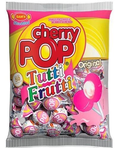 Pirulito Cherry Pop Tutti Frutti C Un G C Chicle Sams