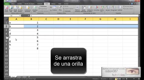 Excel Mover Rapidamente Filas Y Columnas YouTube