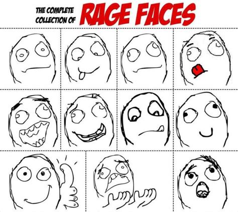 The Complete Collection of Rage Faces (10 pics)