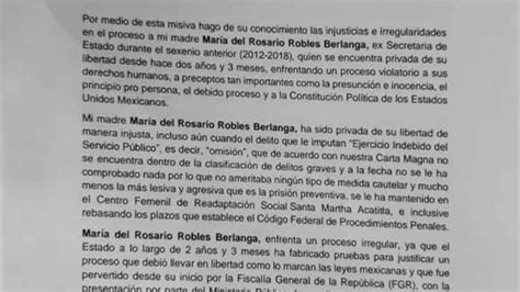 Hija De Rosario Robles Pide Ayuda A Ken Salazar Denuncia Violaciones