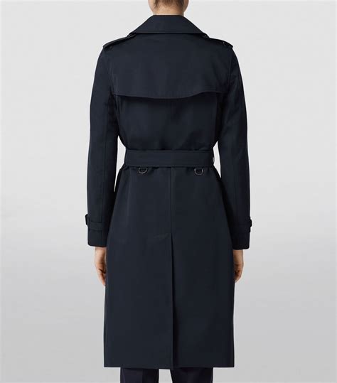 Womens Burberry Blue Long Kensington Trench Coat Harrods Uk