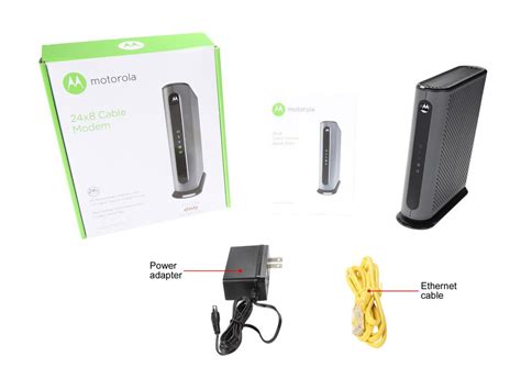 Motorola Mb7621 Cable Modem Pairs With Any Wifi Router Approved By