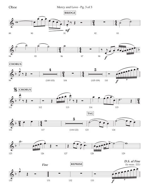 Mercy And Love Choral Anthem Satb Oboe Sheet Music Pdf Lifeway