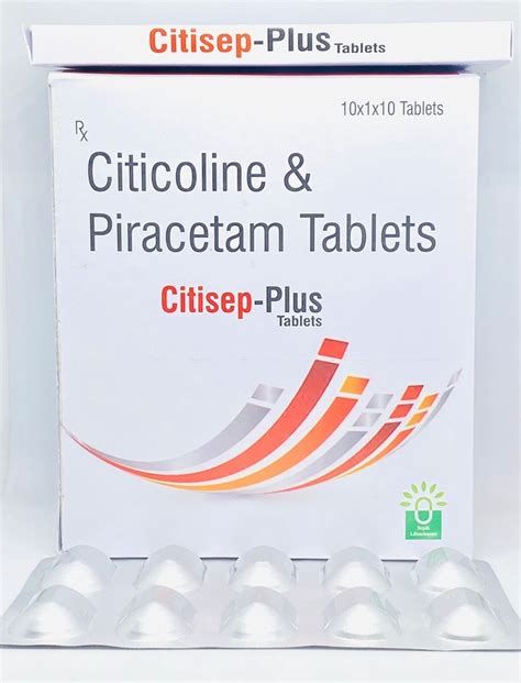 Citisep Plus Citicoline Sodium Mg Piracetam Mg X X Tablet