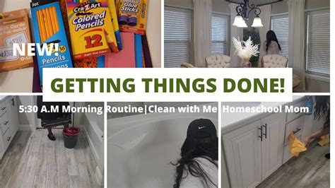 New Clean With Me Morning Routine Homeschool Mom Cleaning