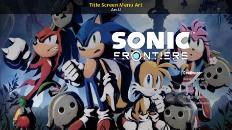 Title Screen Menu Art Sonic Frontiers Mods