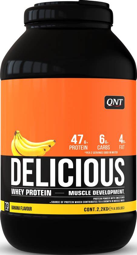 Qnt Delicious Whey Protein Eiwitpoeder Eiwitshake Kg Banaan Bol