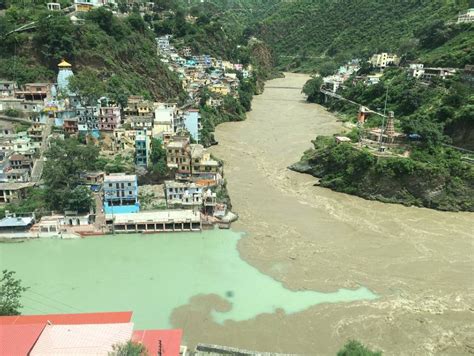 Devprayag Sangam - Confluence of river Alaknanda & Bhagirathi