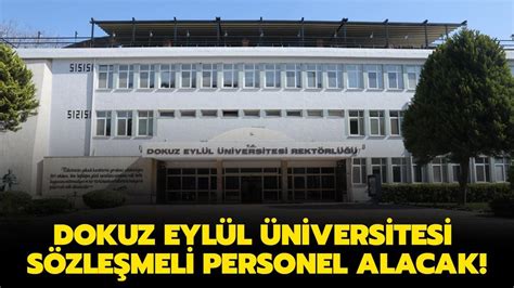 Dokuz Eylül Üniversitesi sözleşmeli personel alacak