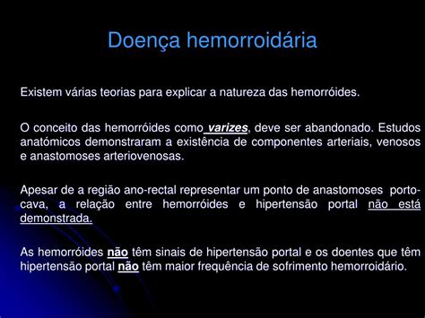 Ppt Patologia Peri Anal Disciplina De Cirurgia Clínica 4º Ano Da