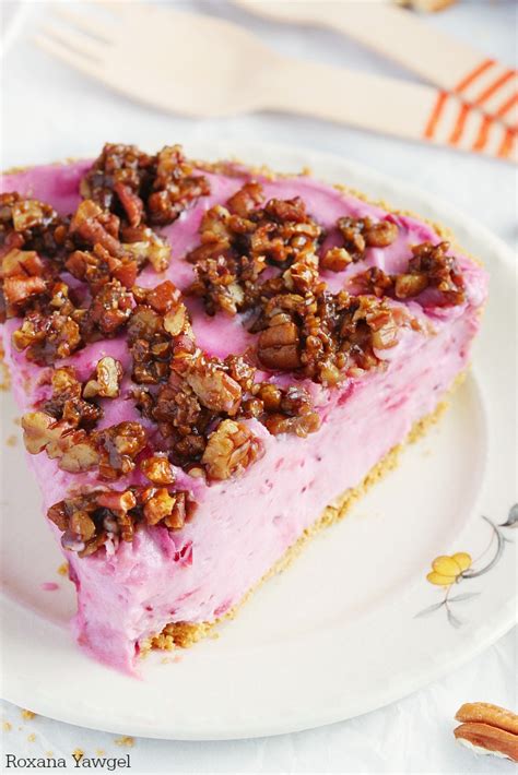 No Bake Cranberry Cheesecake Pie Recipe