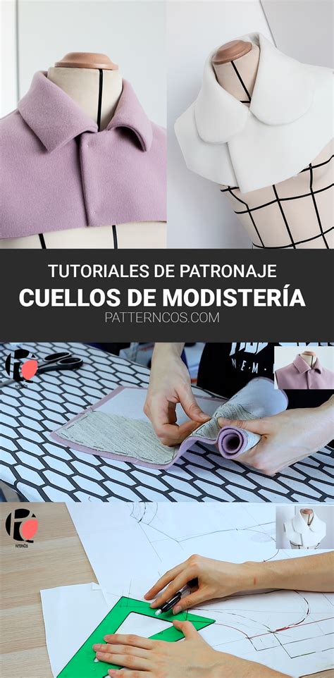 Patrón cuellos de abrigo y chaqueta Patrones de costura para