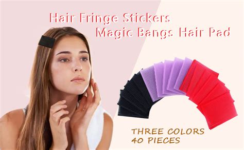 40pcs Hair Fringe Stickers Magic Bangs Hair Pad Magic Hair