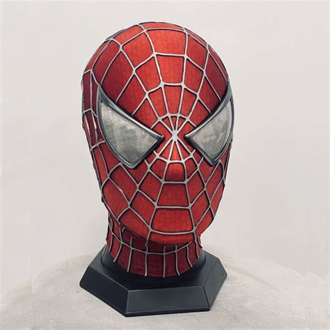 Customized Sam Raimi Spiderman Mask Cosplay Spiderman Mask Adult Mask Wearable Movie Prop Copy