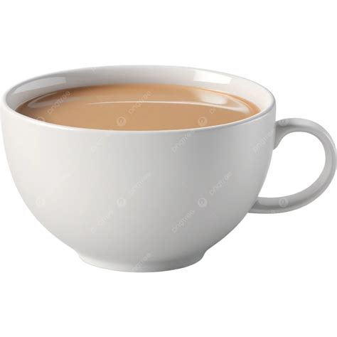 Cup Of Milk Tea Illustration Element Milk Tea Png Transparent Image