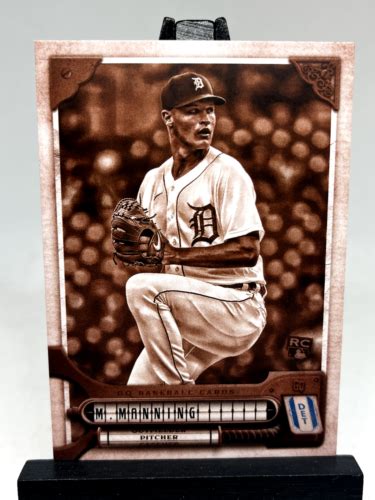 Matt Manning Gypsy Queen Baseball Sepia Rookie Sp Detroit