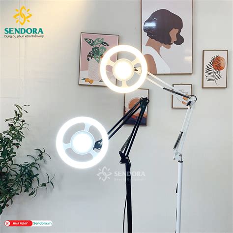 Đèn LED Soi Da Di động Trục Khuyu Xoay 360 độ