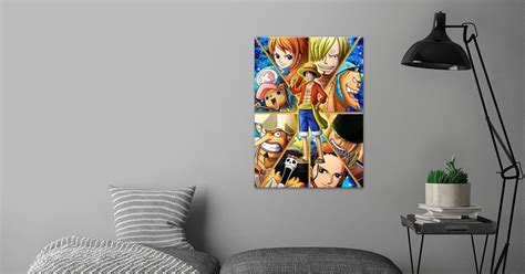 Strawhats One Piece Poster By Onepiecetreasure Displate In 2022 Strawhats Poster Prints