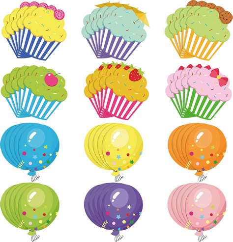 Super Cut Outs Assorted Color Balloon 15 Cut Outs In A