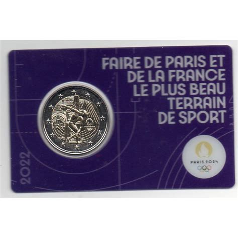 Euro Comm Morative France Jeux Olympique Paris Blister Violet