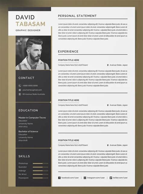 Visual Resume Templates Free Download