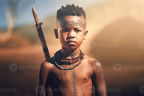 Kid African Tribe Naked Generate Ai Stock Photo At Vecteezy