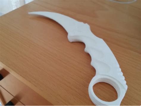 3d Printed Karambit Csgo Knife By Laurumm Dk Pinshape