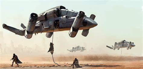 Military Drone Transport by Mathieu Lamble : r/ImaginaryFutureWar