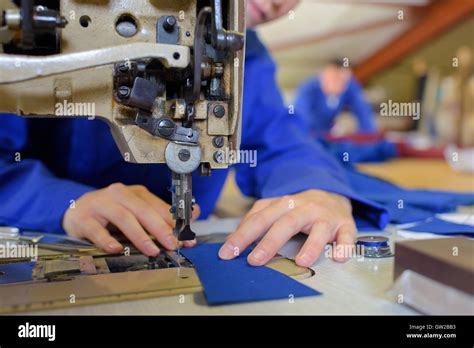 Sewing Machine Operator Stock Photo Alamy