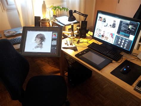 8 best Desk Setup images on Pinterest | Desk setup, Artist studios and ...