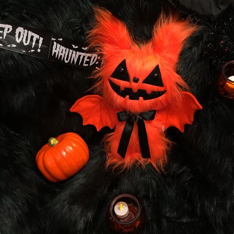 Pumpkin Bat Plush Toy Halloween Toys Halloween Decorations - Etsy UK
