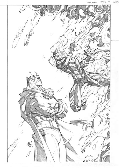 Inhumans 6 Cover Pencils By Joe Mad Sketches Joe Madureira