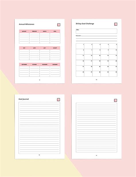 Quarterly Goal Template