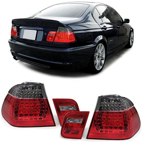 Led Smoked Red Tail Lights For Bmw E46 01 06 Saloon 4d Facelift In Taillights Buy Best