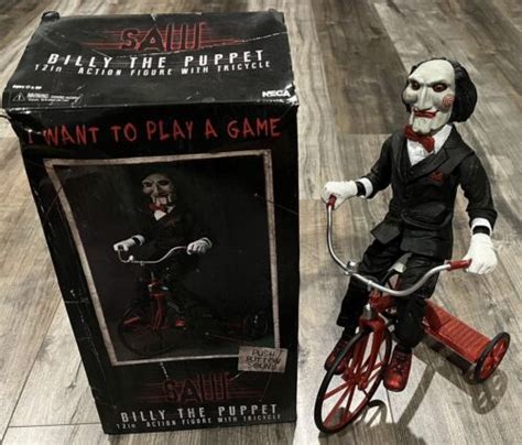 Billy The Puppet Saw 12 Action Figure W Tricycle Sound Neca 2023 Read