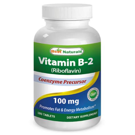 Buy Vitamin B2 100 Mg 180 Tab From Best Naturals And Save Big At