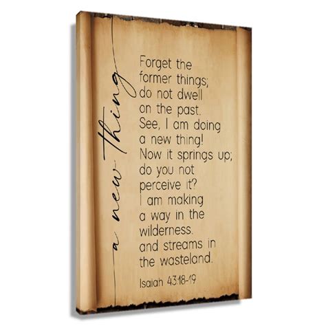 Isaiah Bible Verse Wall Art Vintage Scripture Posters Poster