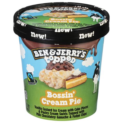 Save On Ben And Jerry S Topped Ice Cream Bossin Cream Pie Order Online Delivery Giant