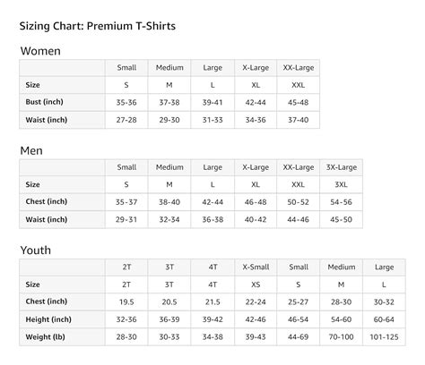 Hot Topic Shirt Size Chart SizeChartShirt