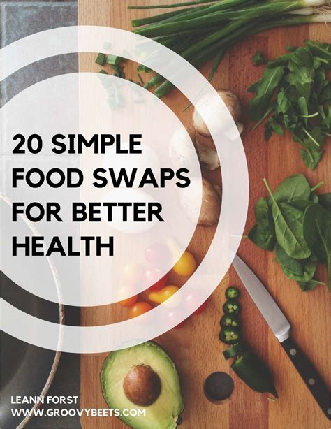 20 Simple Food Swaps For Better Health Free Cheat Sheet