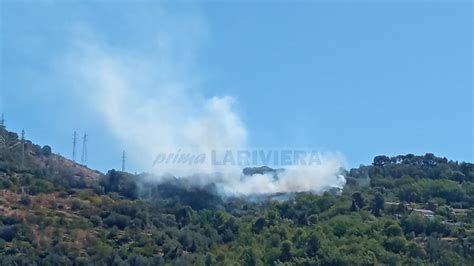 Incendio Boschivo A San Biagio Della Cima Prima La Riviera