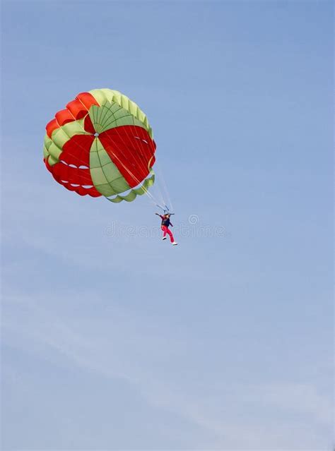 Parachute jumping stock photo. Image of parachute, jump - 13734740