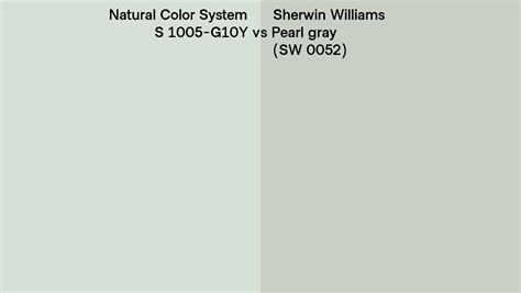 Natural Color System S G Y Vs Sherwin Williams Pearl Gray Sw